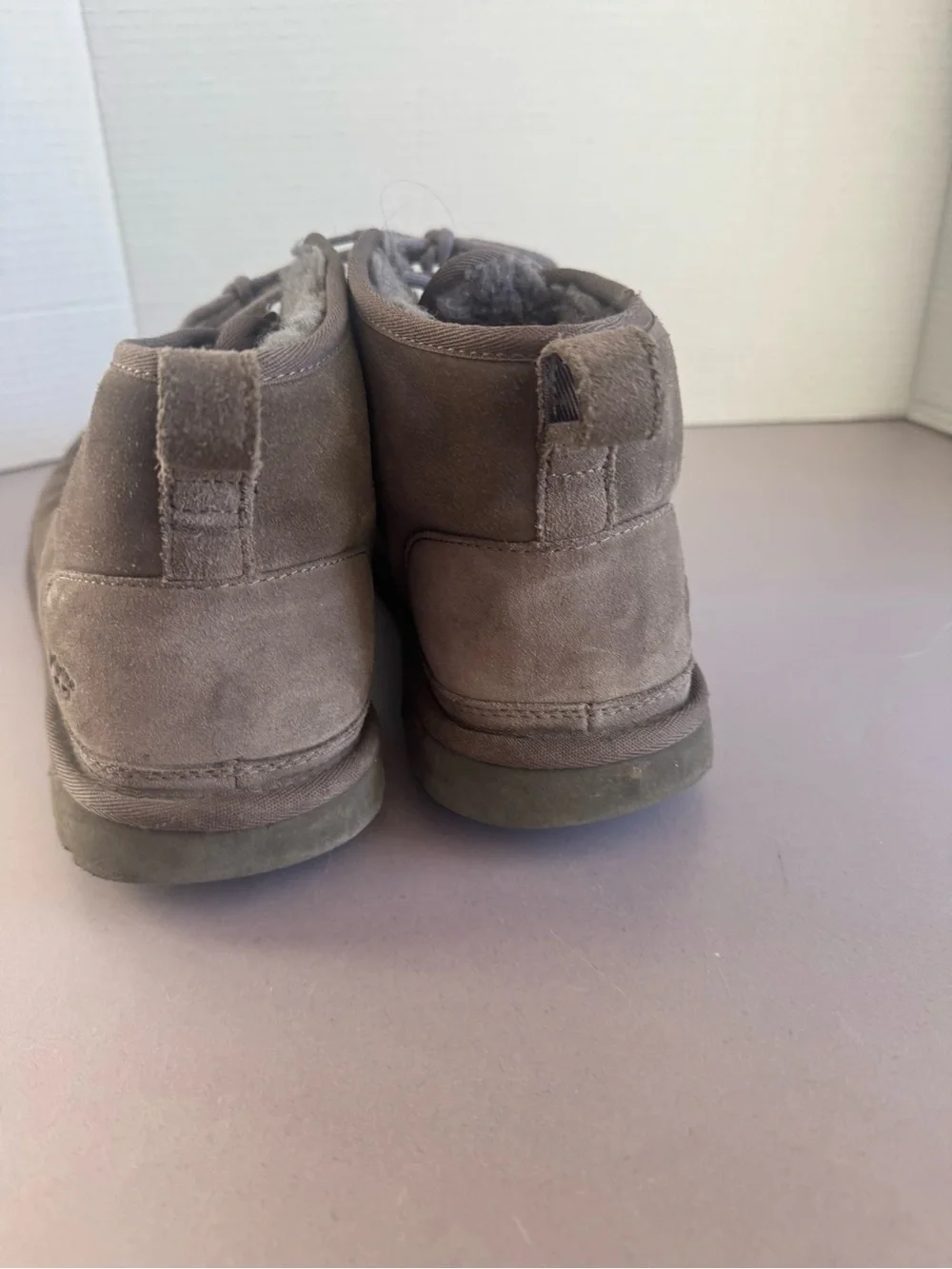 UGG Men's Suede Lace-Up Ankle Boots - Dark Brown